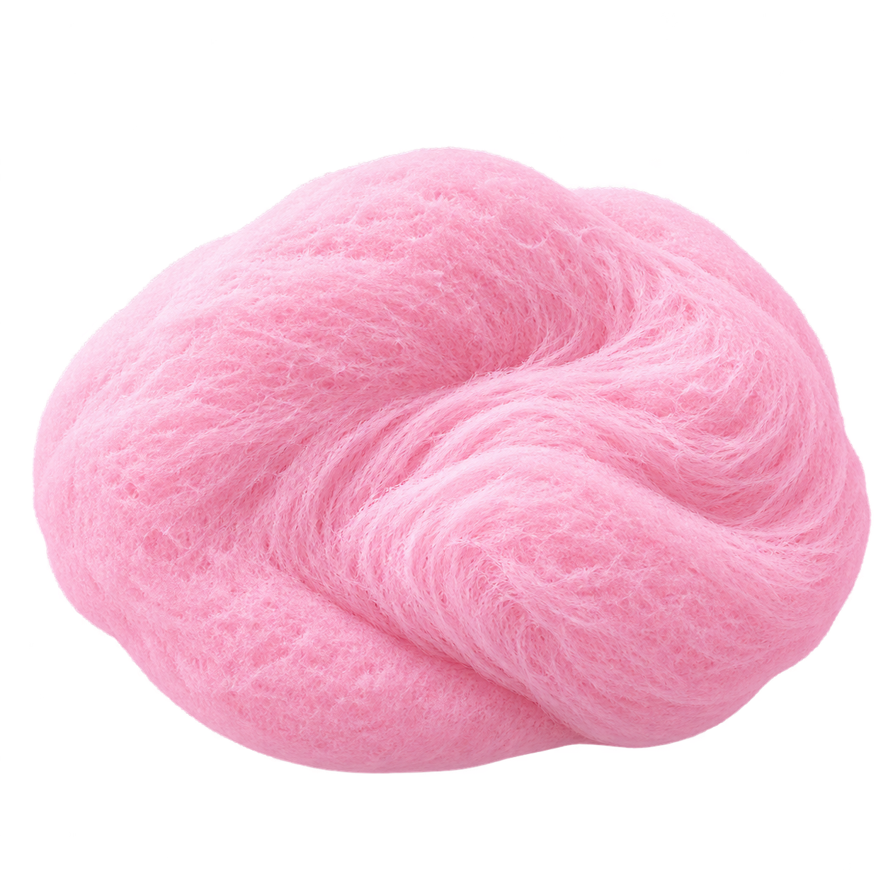 Illustrated soft pink Cloud slime with fine airy fibers